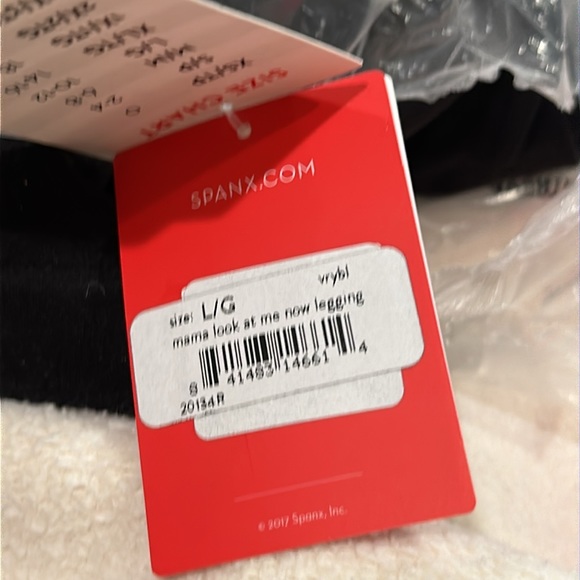 Spanx maternity Mama look at me now Legging very black smooth nwt - Picture 4 of 6